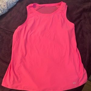Bright pink tank top